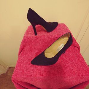 Black Suede Leather Stilletos from the Sergio Zelcer Spanish Leather Collection